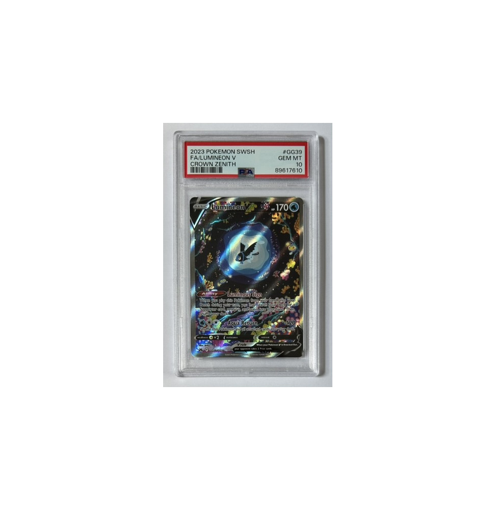 Pokémon Lumineon V Crown Zenith/GG39/EN - PSA 10