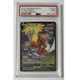 Pokémon Blaziken V Silver Tempest /TG14/EN - PSA 9