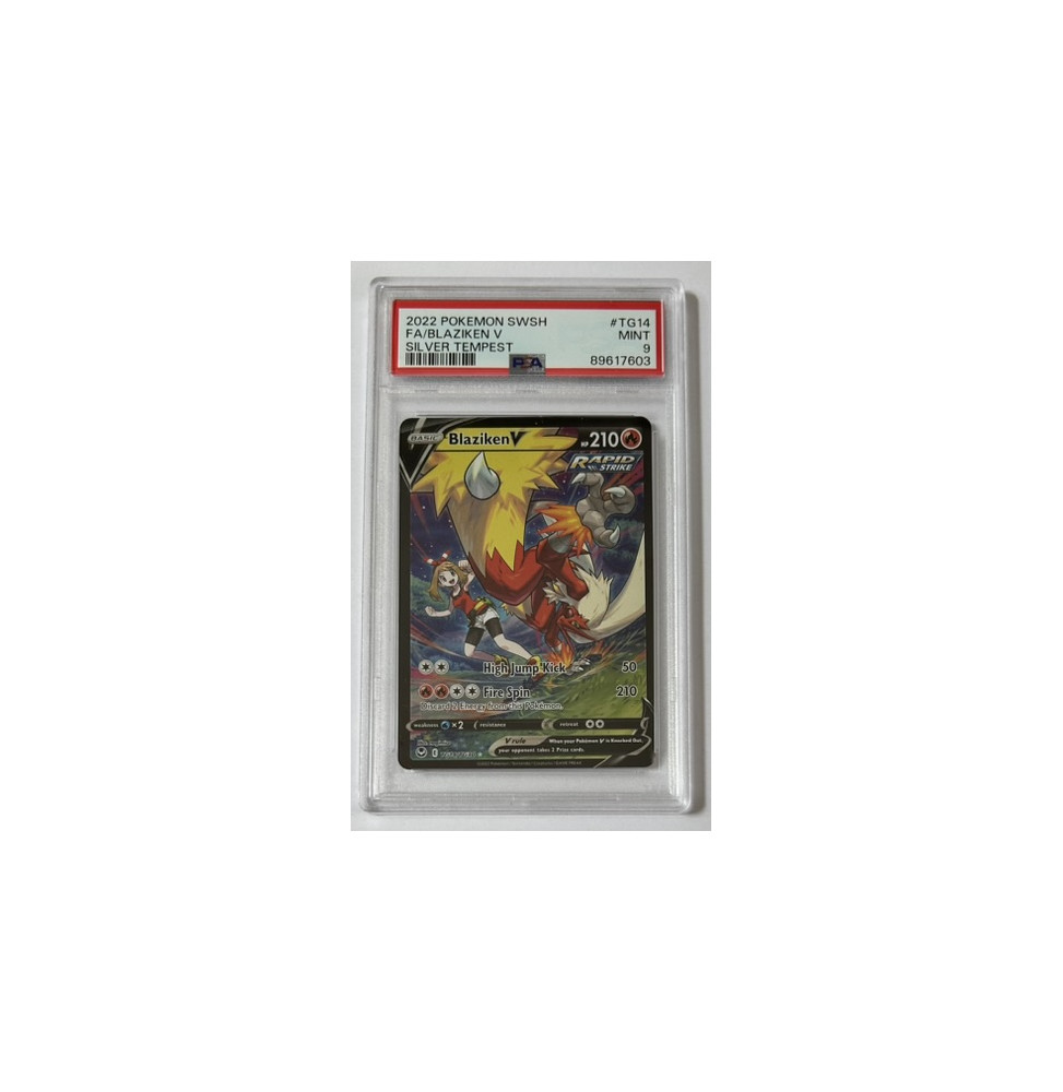 Pokémon Blaziken V Silver Tempest /TG14/EN - PSA 9