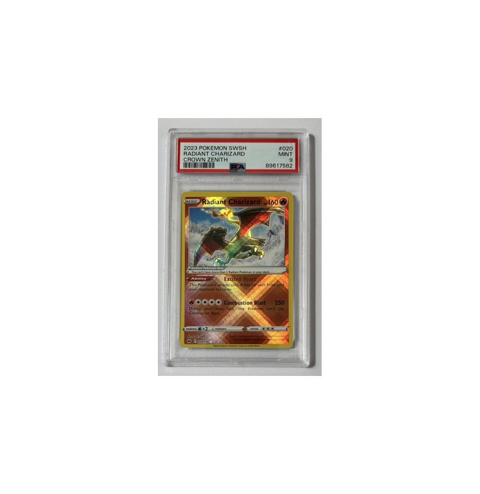 Pokémon Radiant Charizard Crown Zenith /020/EN - PSA 9