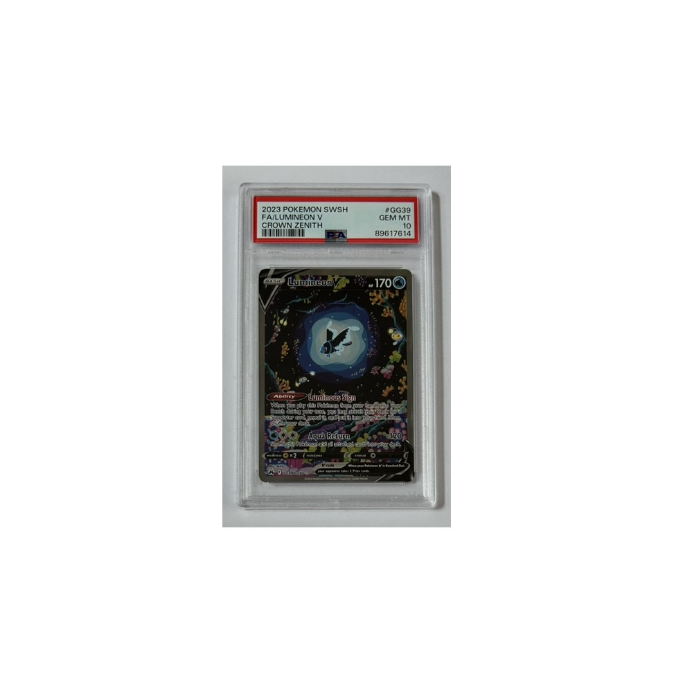 Pokémon Lumineon V Crown Zenith/GG39/EN - PSA 10