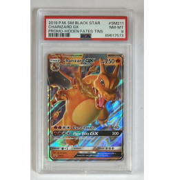 Pokémon Charizard GX Hidden Fates/SM211/EN - PSA 8