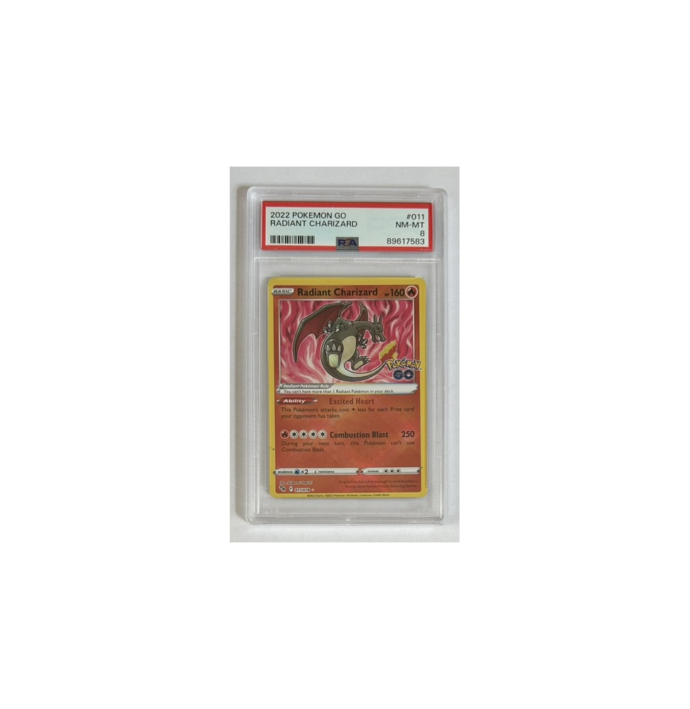 Pokémon Radiant Charizard Pokemon GO/011/EN - PSA 8