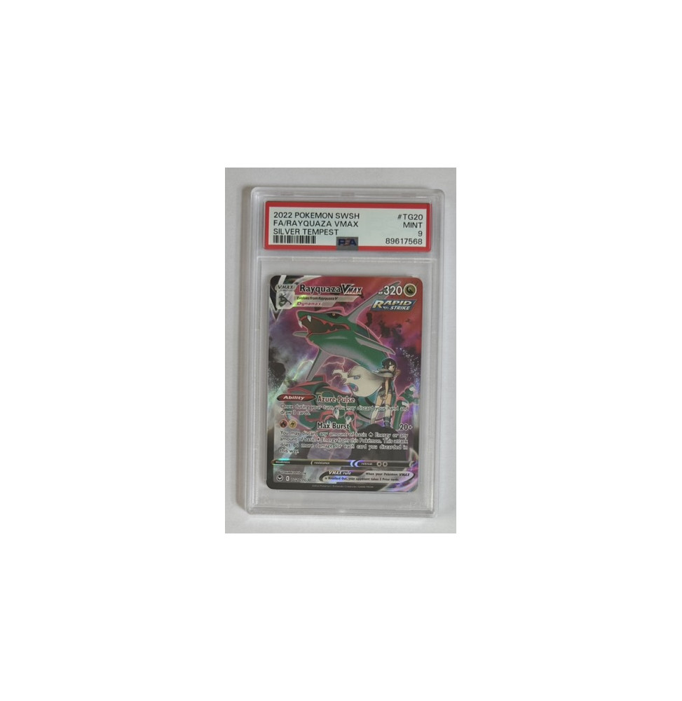 Pokémon Rayquaza VMAX Silver Tempest/TG20/EN - PSA 9