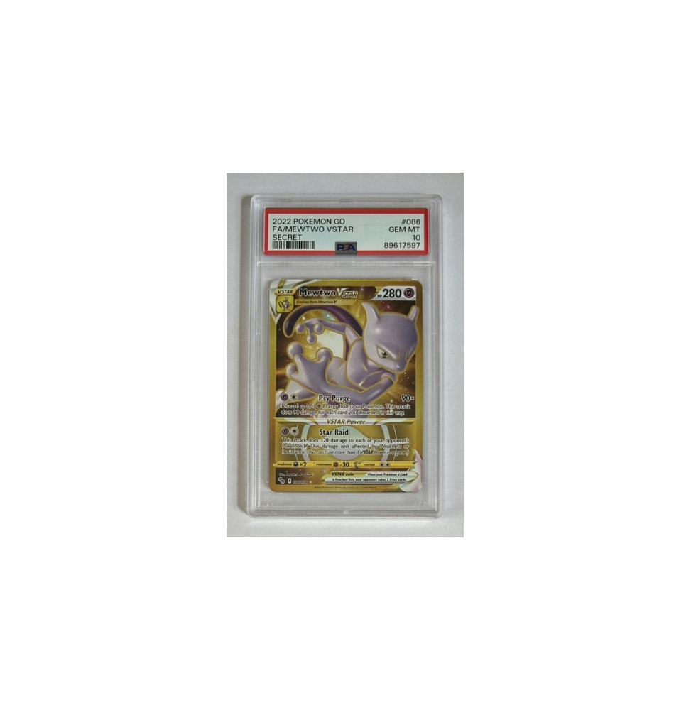 Pokémon Mewtwo VSTAR Pokemon Go/086/EN - PSA 10