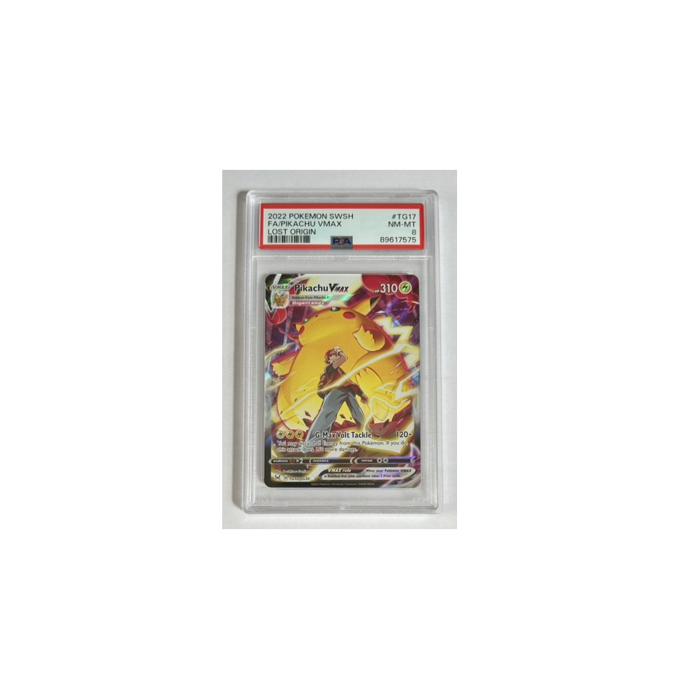 Pokémon Pikachu VMAX Lost Origin/TG17/EN - PSA 8