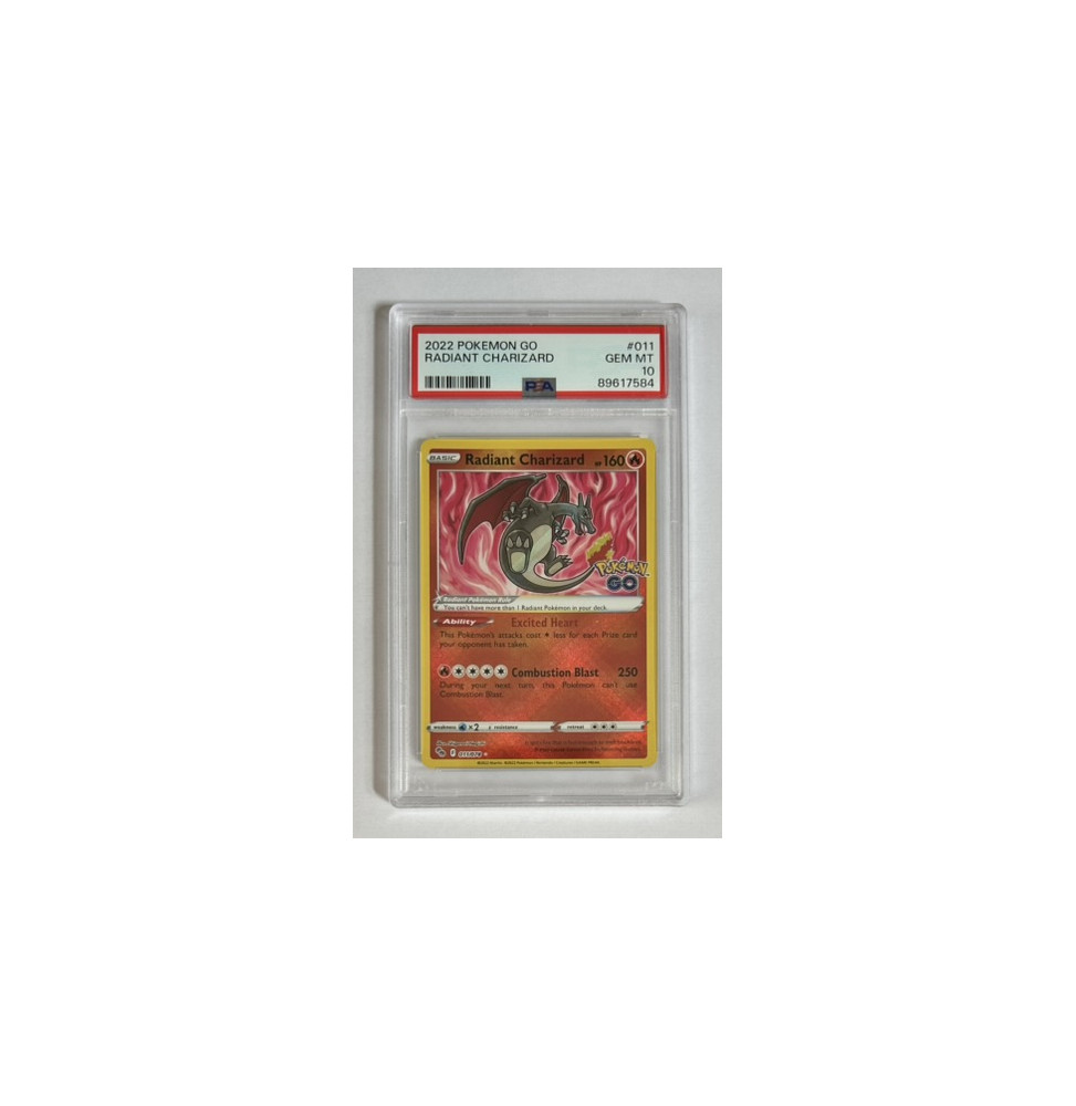 Pokémon Radiant Charizard Pokemon Go/011/EN - PSA 10