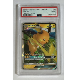 Pokémon Raichu GX Hidden Fates/20/EN - PSA 9