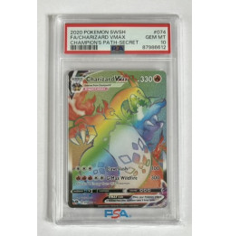 Pokémon Charizard VMAX Champion's Path/074/EN - PSA 10