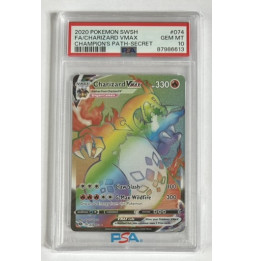 Pokémon Charizard VMAX Champion's Path/074/EN - PSA 10