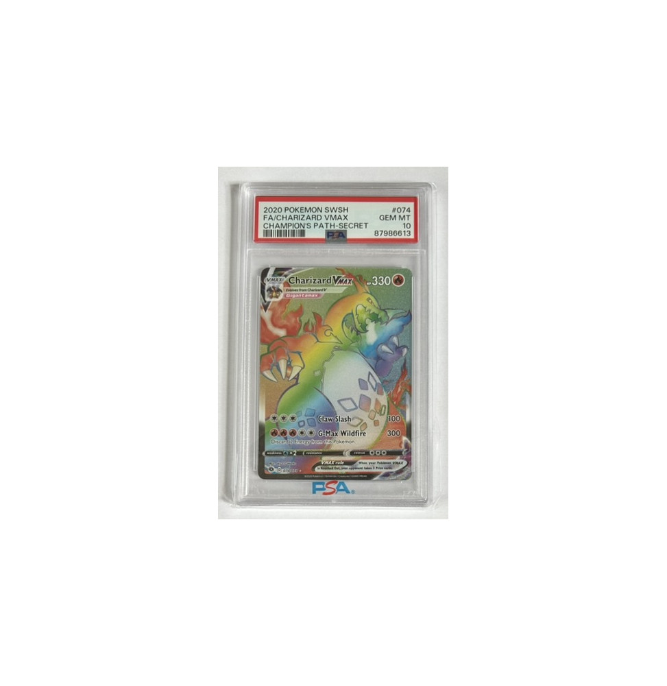 Pokémon Charizard VMAX Champion's Path/074/EN - PSA 10