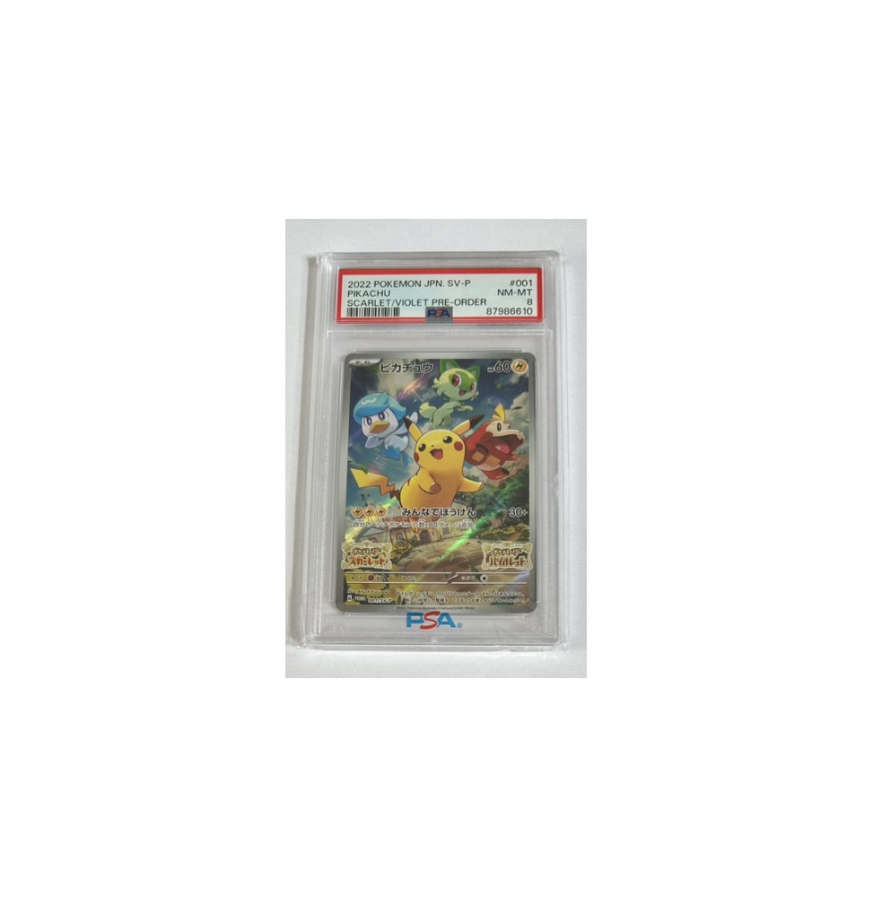 Pokémon Pikachu Scarlet&Violet/001/JPN - PSA 8