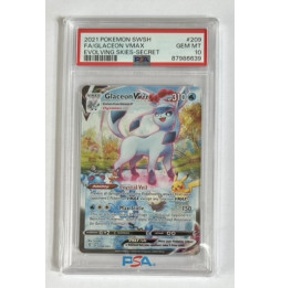 Pokémon Glaceon VMAX Evolving Skies/209/EN - PSA 10