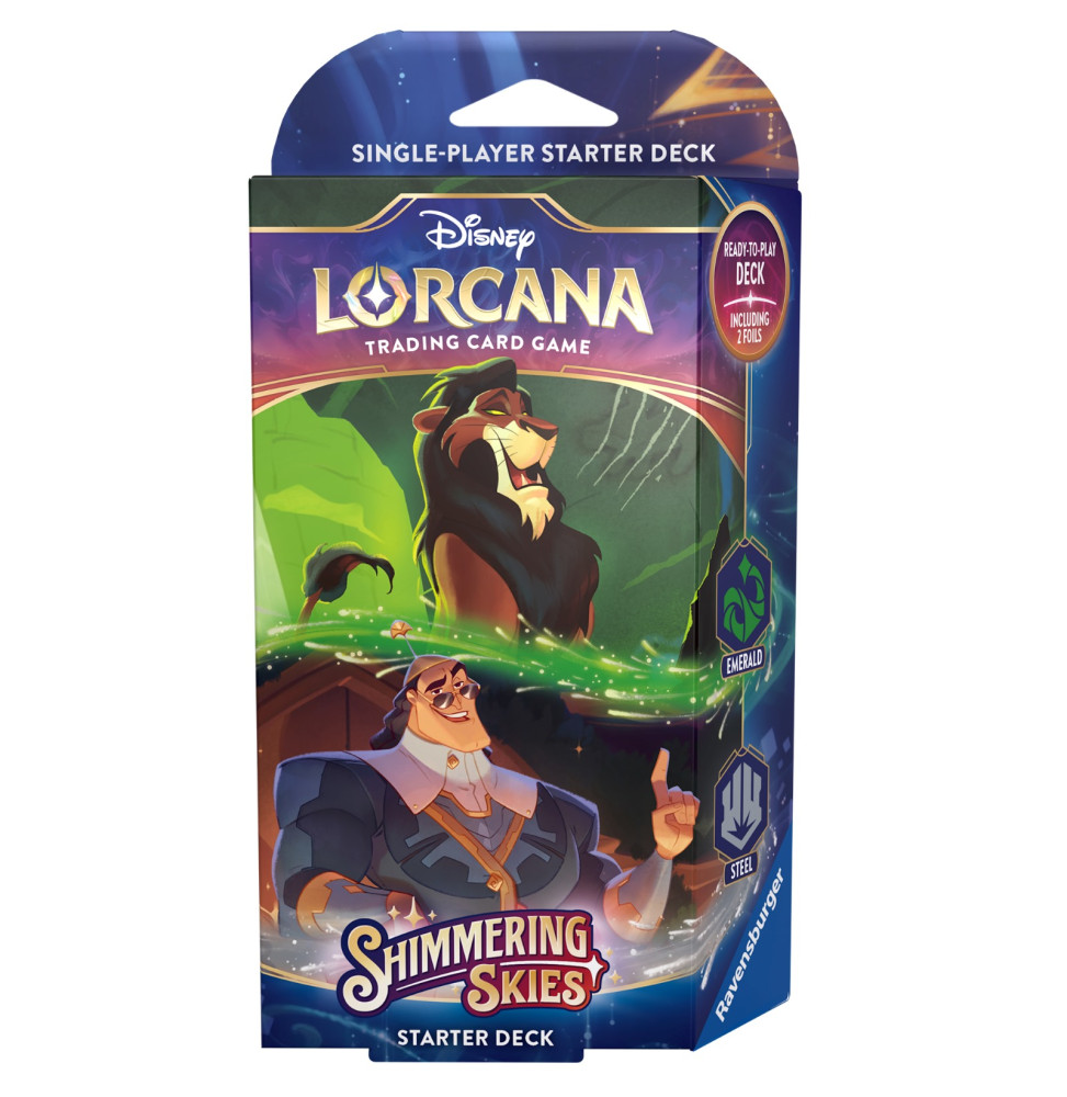 Karetní hra Lorcana: Shimmering Skies - Emerald / Steel Starter Deck