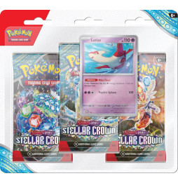 Karetní hra Pokémon TCG: Scarlet & Violet Stellar Crown - 3-Pack Blister booster (Latias)