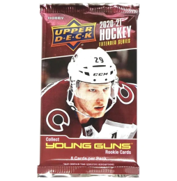 Hokejové karty Upper Deck - 20-21 Deck Extended Series Hockey Hobby Balíček