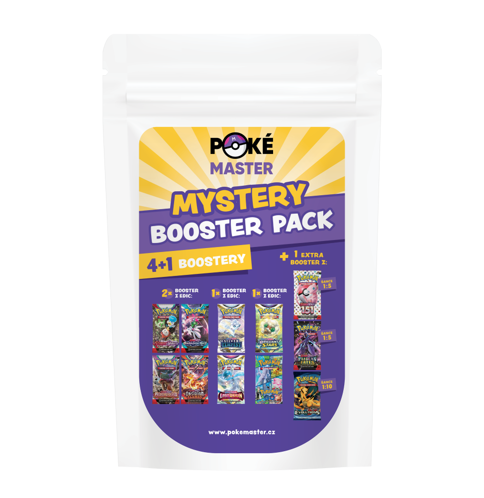 MYSTERY BOOSTER PACK č.1 (4 BOOSTERY +1 BONUSOVÝ BOOSTER)