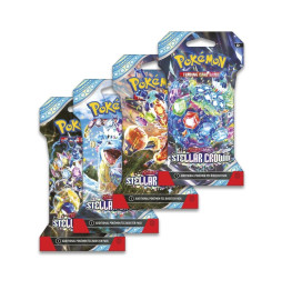 Karetní hra Pokemon TCG: Stellar Crown booster pack sleeved