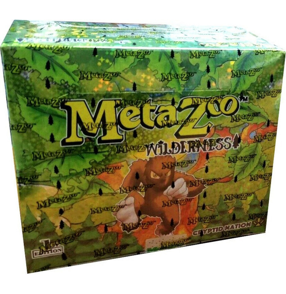 MetaZoo TCG Wilderness 1st Edition Booster Box Display