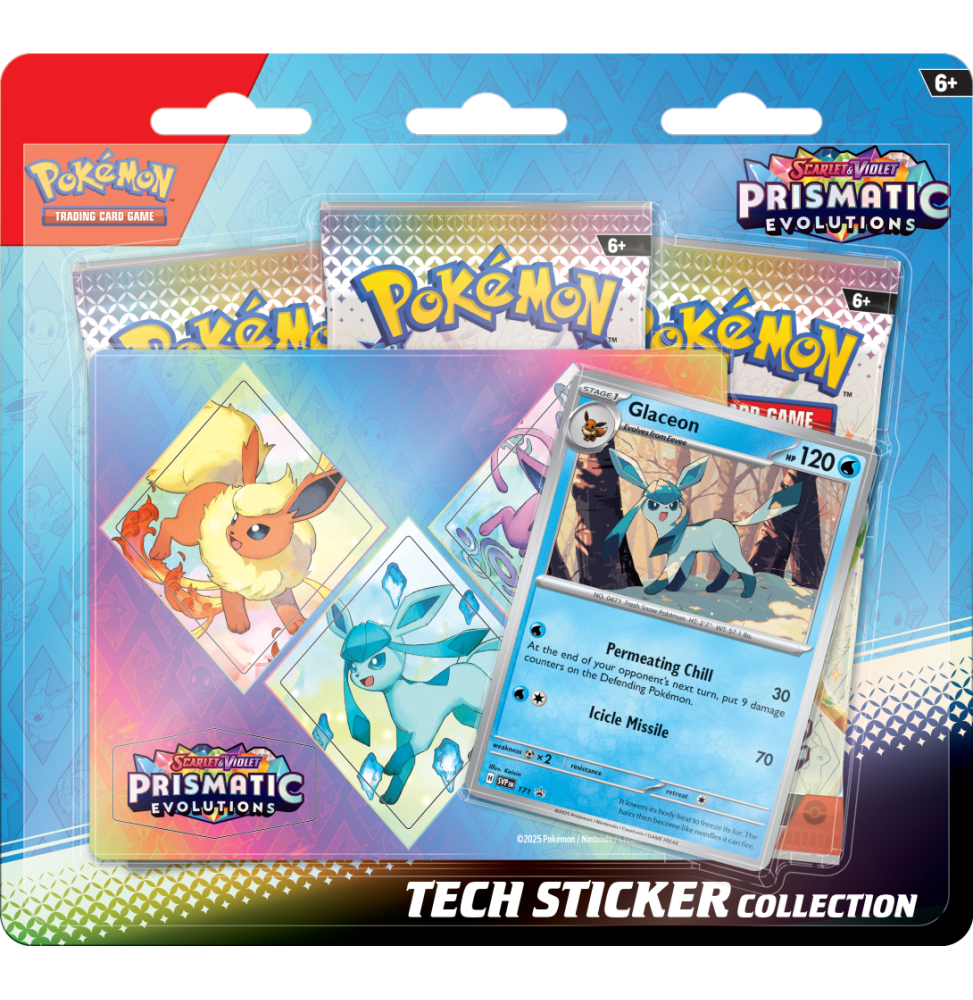 Karetní hra Pokémon TCG: Prismatic Evolutions Tech Sticker Collection - Glaceon