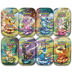 Karetní hra Pokémon TCG: Scarlet & Violet Prismatic Evolutions - Mini Tin: Leafeon