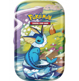 Karetní hra Pokémon TCG: Scarlet & Violet Prismatic Evolutions - Mini Tin: Vaporeon