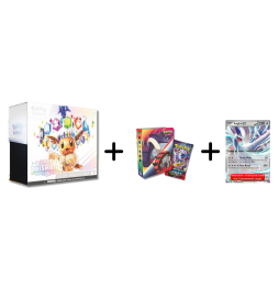 Karetní hra Pokémon TCG: Prismatic Evolutions Elite Trainer Box + Mini album s booster packem + jumbo karta