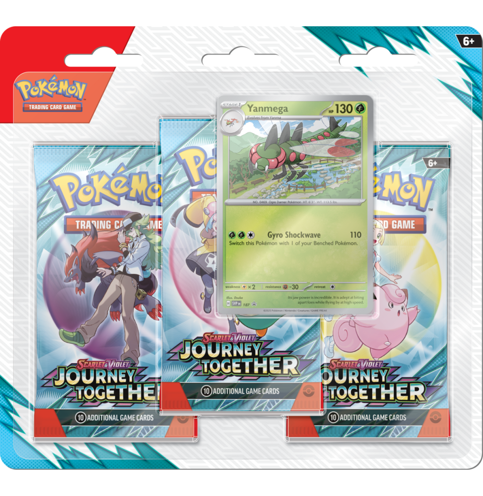 Karetní hra Pokémon TCG: Journey Together 3-pack Blister Yanmega